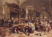 Jan Steen Interior of an inn oil painting reproduction